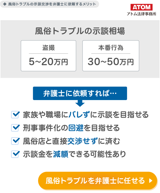 風俗トラブルの示談交渉を弁護士に依頼するメリット