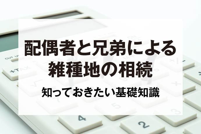 配偶者と兄弟による雑種地の相続