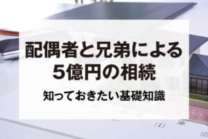 配偶者と兄弟による5億円の相続