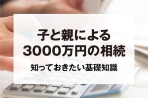 子と親による3000万円の相続