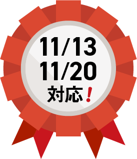 11/13・11/20対応!